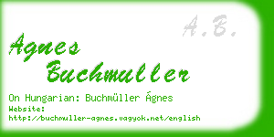 agnes buchmuller business card